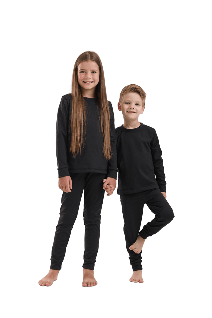 Latical™ Комплект термобілизни для підлітків без брендування до -25°C чорний