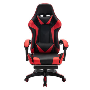 Геймерское кресло с подставкой Vecotti GT 2023 черно-красный