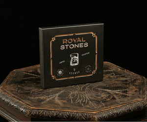 Подарунковий набір камені для віскі Royal Stones 9 каменів + щипці + мішечок