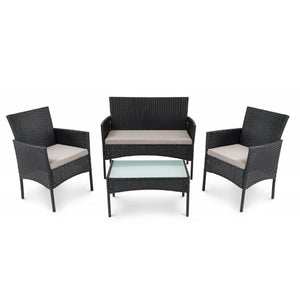 Садовая мебель комплект • di Valio Padova • черный - mebelpartner