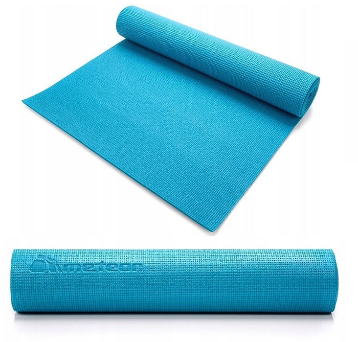 Коврик для йоги и фитнеса METEOR • 180 см • голубой