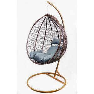 Садовая качеля кокон Michelle • 113 см • серый - mebelpartner