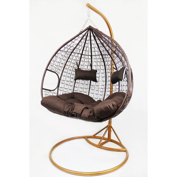 Садовая качеля кокон Michelle • 130 см • коричневый