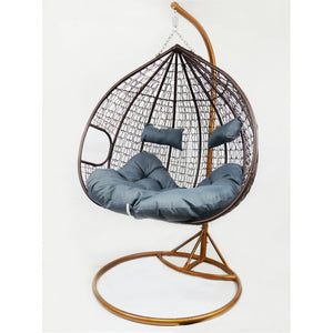 Садовая качеля кокон Michelle • 130 см • серый - mebelpartner