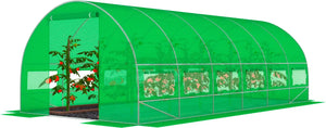 Садова теплиця парник з вікнами FunFit 18m2 зелений