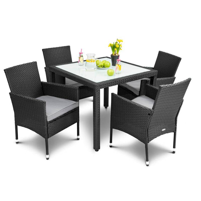 Садовая мебель комплект • di Valio 4+1 • черный