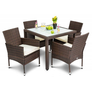 Садовая мебель комплект • di Valio 4+1 • коричневый - mebelpartner