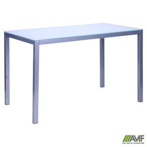 Стол Родос 1200*700*750 База алюм/Стекло пескоструйка - mebelpartner