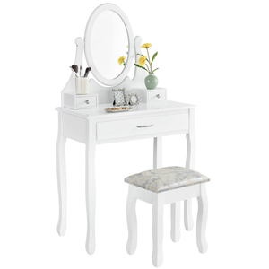 Туалетный столик Glamour • S-004B • белый - mebelpartner