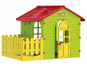 Детский игровой домик • Mochtoys 165 см с террасой • зеленый - mebelpartner