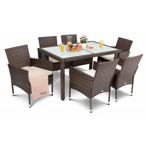 Садовая мебель комплект • di Valio 6+1 • коричневый - mebelpartner