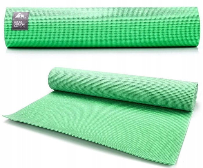 Коврик для йоги и фитнеса METEOR YOGA MAT • 180 см • зеленый