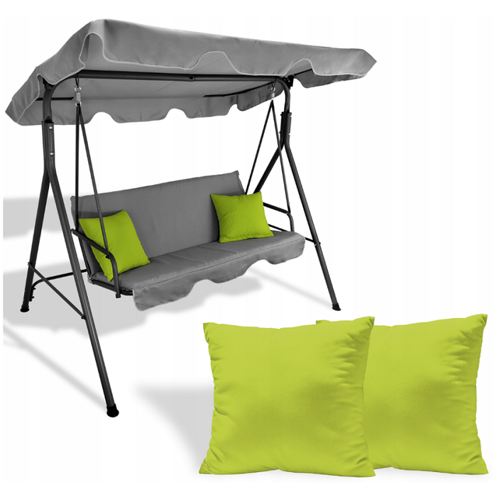 Садовые качели RELAX GREY • 3х местная • серый