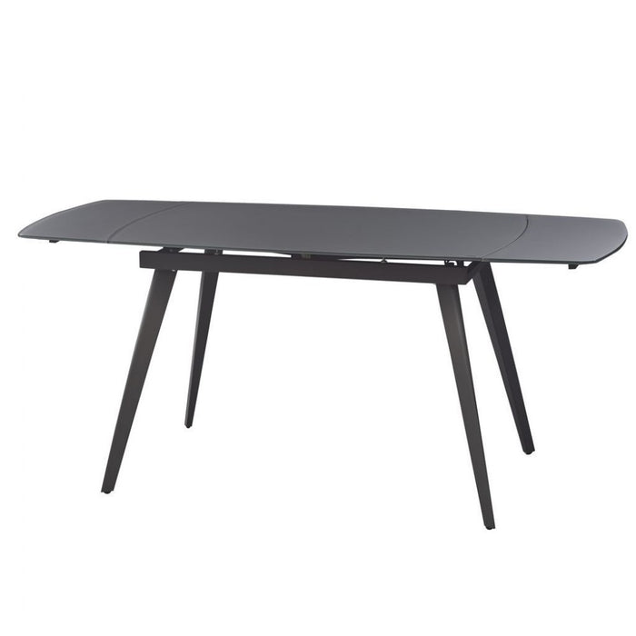 LARGO MATT GREY СТОЛ РАСКЛАДНОЙ СТЕКЛЯННЫЙ 120-180 СМ