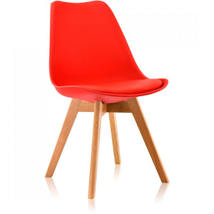 Обеденный стул Work B-002 красный