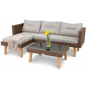 Садовая мебель комплект • di Valio Premium • коричневый - mebelpartner