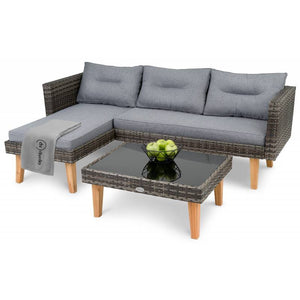 Садовая мебель комплект • di Valio Premium • темно-серый - mebelpartner