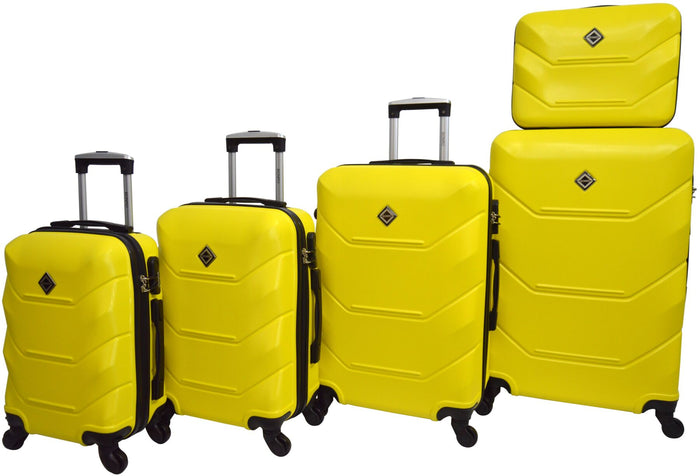Набор дорожных чемоданов • Maxi Xit • желтый 5 шт
