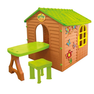 Детский игровой домик • Mochtoys 180 см со столиком • зеленый - mebelpartner