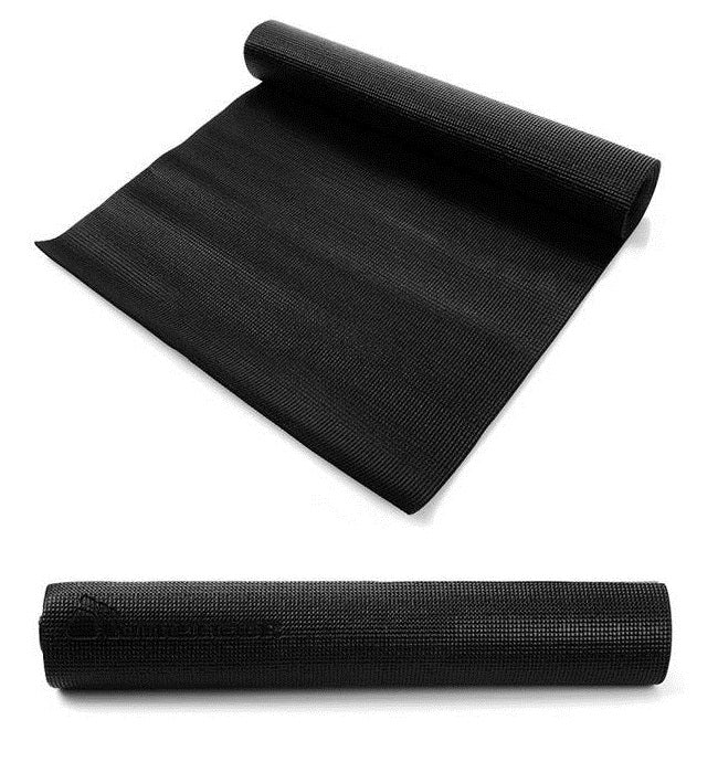 Коврик для йоги и фитнеса METEOR • 180 см • черный