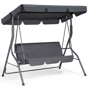 Садовые качели Sofotel • 3х местная • серый - mebelpartner