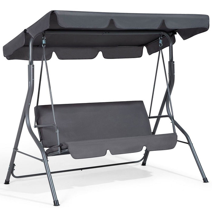 Садовые качели Relax • 3х местная • серый