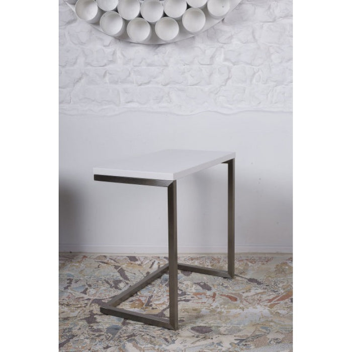 YORK СТОЛ ПРИСТАВНОЙ-КОНСОЛЬ БЕЛЫЙ